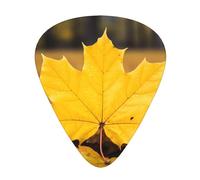 Yellow Maple Leaf Guitar paddles, bass guitar, electric guitar or Hawaii four strings (12 packs, thin, medium, heavy)