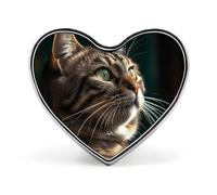 Yellow Maple Leaves Lapel Pin - Heart Shape Brooch Pins for Men & Women Suit Accessories, 1" Lightweight Enamel Lapel Pins Buttons for Backpacks, Hats, Bags, Lanyards, Love form, Aluminum, no gemstone