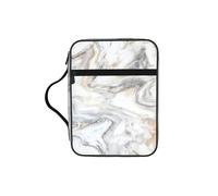 Yellow Marble Print Bible Cover Case/Book Cover, Bible Case for Women Girls,with Handle Fits for Standard Size Bible