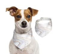 Yellow Marble Print,Dog Bandanas Cotton Pet Scarf Adjustable Bibs for Pet,M