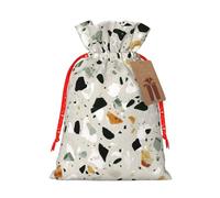 Yellow Marble Print Drawstring Bags Burlap Gifts Bag With Drawstring Gift Bags For Wedding/Party/Festival/Storage