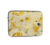 yellow marble Print Laptop Sleeve 10 inch, Ultra-Thin Computer Bag Notebook Computer Tablet Laptop Bag for Office Daily Commute