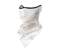 Yellow Marble Print Windproof Mask,Neck Gaiter Winter Motorcycle Face Cover