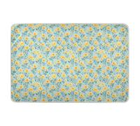 Yellow Marigold Flowers Blue Extra Large Resuable Potty Training Pee Pad Highly Absorbent Baby Diaper Changing Pad Cute Cool Incontinence Pads for Children Adults Pets 52" L x 34" W