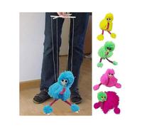 (Yellow) Marionette Ostrich Puppets String Doll Toy Pull Puppet Parent-child Interactive Toys