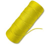 Yellow Mason Line - #18 Braided Nylon String - 250 Ft Length - Nylon Twine for Gardening & Masonry - Perfect Construction String
