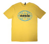 (Yellow, Medium) Oasis T-Shirt: 1998 World Tour - South America (Yellow) (Back Print)