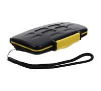 Yellow Memory Card Case Box for 12 Standard and 12 Micro Cards Plastic