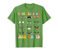 Yellow Mental Health Awareness Week Your Feelings are Valid T-Shirt