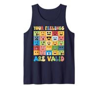 Yellow Mental Health Awareness - Your Feelings are Valid Kid Tank Top