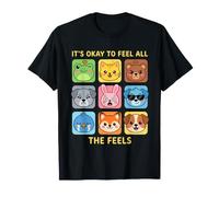 Yellow Mental Health It is Okay to Feel All The Feels These T-Shirt