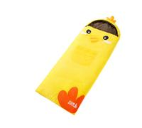 (YELLOW) Mimigo Sleeping Bag For Kids And Youth, Water-resistant For Camping, Hiking, And Slumber Party