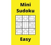 Yellow Mini Sudoku Book, 9x9 Puzzles, 200 Pages, 5x8, Easy
