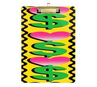 Yellow Money Dollar Nursing Edition clipboard Hard Board for Softball Coaches clipboard Teacher Tablas para escribir Size 9 x 12