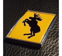 Yellow moose Boot Badge Emblem 3D Metal For Volvo XC90 V60 S80 S60 Logo Sweden (Silver)