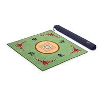 Yellow Mountain Imports Table Cover for Mahjong, Poker, Card Games, Board Games, Tile Games, and Dominoes - Green, 79 centimeters