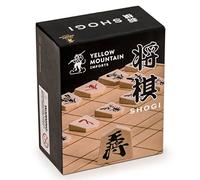 Yellow Mountain Imports Wooden Shogi Japanese Chess Game Traditional Koma Playing Pieces Age 5+ with Paper Shogiban