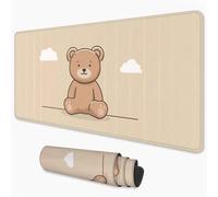 Yellow Mouse Mat 600x400 mm Large Mouse Pad Bear Office Accessories Waterproof Desk Mat with Non-Slip Base, Smooth Surface to Improve Precision and Speed, Gaming Mousepad for Home, Office 3Y-101
