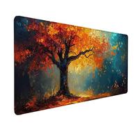 Yellow Mouse Pad Large 900x300x3 mm, Autumn Gaming Mouse Pad Waterproof Desk Mat with 3MM Stitched Edges, Non-Slip Rubber Base Mousepad Computer Accessories for Gaming, Office, Home, Gifts -lsy2603L0
