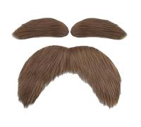 Yellow Moustache | Halloween False Cosplay Props, Realistic Role Play Moustache Costume | For Cosplay Party Carnival Festival Christmas Theatre School Performances Mardi Gras