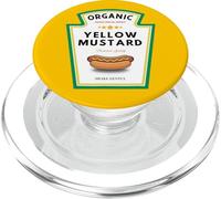 Yellow Mustard Funny Foodie Parody Hot Dog & BBQ PopSockets PopGrip for MagSafe