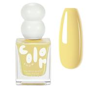 Yellow Nail Polish - Butter Yellow Nail Varnish - Bright Pastel yellow Sunshine Breathable Nail Paint - 60 Seconds Super Shine Nail Polish Quick Drying& Chip Resistant Manicure - 12ml