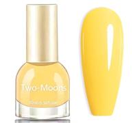 Yellow Nail Polish Quick Dry - Bright Yellow Pastel Nail Polish - Spring Summer Neon Nail Varnish - Air Fast Drying 10ml Fingernail Polish Non Gel Long-Lasting DIY Salon Gift for Women