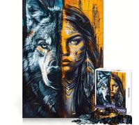 Yellow Native American Jigsaw Puzzles for Adults 1000 Memory Training Time Well Spent Precise Edges Best Gift (50x75cm)
