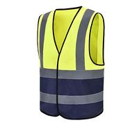 Yellow&navy xsmallReflective Vest High Visibility hi viz vis Executive Waistcoat