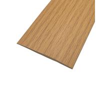 Yellow Oak, Flat Laminate to Tile Threshold Bar, PVC Transition Profile, Self-Sticking Vinyl Edge Trim for Floor Gap, Carpet to Floor Seam Joining Strip
