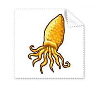 Yellow Octopus Marine Life Pattern Glasses Cloth Cleaning Cloth Phone Screen Cleaner 5pcs Gift