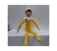 (Yellow) On The Shelf 30cm Elf Doll Christmas Gift Tradition Toy Cute Decoration Xmas