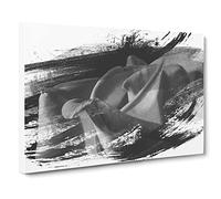 Yellow Orange Rose Flower Vol.5 V1 Canvas Print | Gallery Wrapped 30mm Frame Wall Art | 20x14 inches | Ready to Hang | Modern Floral Picture | Living Room Bedroom Lounge Office