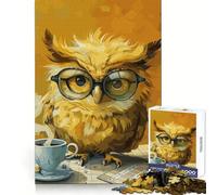 Yellow Owl Jigsaw Puzzles for Teenagers 1000 Pieces Memory Boost Restful Escape Fine Xmas Gift (50x75cm)
