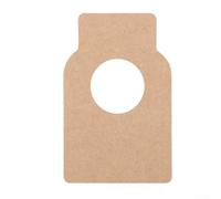 Yellow Paper Jar Labels 100 Pack for Pantry | Double-sided design, ample writing space, easy classification, 100 sheets per pack, ideal for collections