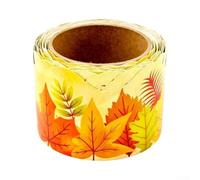Yellow Paper Maple Leaf Stickers 10m for Bulletin Boards