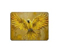 Yellow Parrot Abstract Poster Tin Sign Vintage Metal Pub Club Cafe Bar Home Wall Art Decoration Poster Retro 12x16inch(30x40cm)