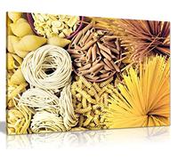 Yellow Pasta Italian Kitchen Restaurant Canvas Wall Art Picture Print (18x12)