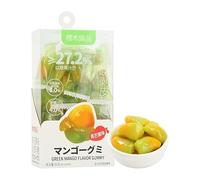 Yellow Peach Peeling Soft Candy 86g/box, Fruit Juice Gummies, Passion Fruit White Peach Grape Mango Peeling Fudge, Healthy and Nutritional Dessert, Toffee Chinese Snack Gift (Green Mango,3box)