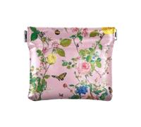 Yellow Peach Roses Women Leather Coin Purse Convenient Mini Purse Wallet for Girls Women Ladies, Yellow Peach Roses, 4.33"(L) x 3.74"(W) x 0.39"(H), Classic