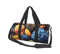 Yellow pebbles Canvas travel bag, large capacity, can be carried on the shoulder