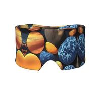 Yellow Pebbles Printed Sleep Eye and Ear Masks (26.8Ã-4.3 inches) Suitable for Travel, Yoga, Deep Rest Indoor and Outdoor