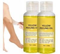 Yellow Peeling Oil, Peeling Solution, Lightening Exfoliating Dark Skin, Body, 30ml Strong Skin Peeling Oil Extra Strength, Peeling Oils for Skins Brightening and Moisturizing (2PC, 30ml)