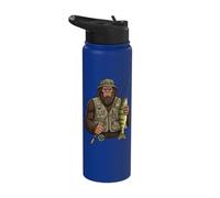 Yellow Perch Bigfoot Fisher Stainless Steel Insulated Water Bottle