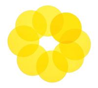 Yellow PET Colour Filter Sheet for Spot Lamps Sunset Effect Set