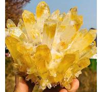 Yellow Phantom Quartz Crystal Cluster Ornaments (Size : 200-250g)