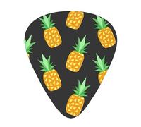 Yellow Pine Print 12 Pcs Guitar Picks Fit Lovers 3 Different Thickness 0.46 0.71 0.96mm