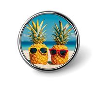 Yellow Pineapple Backpack Pin Cute Brooch Decoration Brooches for Women Mens Lapel Pins for Suits Fashion Button Badges for Hat Backpacks Purses Jackets Shirt Suit Lapels-Circular