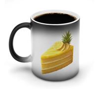 Yellow Pineapple Cake Funny Color Changing Mug Ceramic Coffee Cup Heat Sensitive Tea Mugs Gifts for Women Men