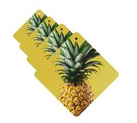 Yellow Pineapple Car Air Freshener Cards for Women Men 4 Pack Cute Car Accessories Long Lasting Scent Car Diffuser Hanging Auto Aromatherapy Tablets Car Fresheners Gifts